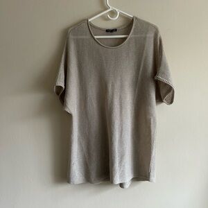 Eileen Fisher Open Knit Oversized 100% Wool Sweater Size Large